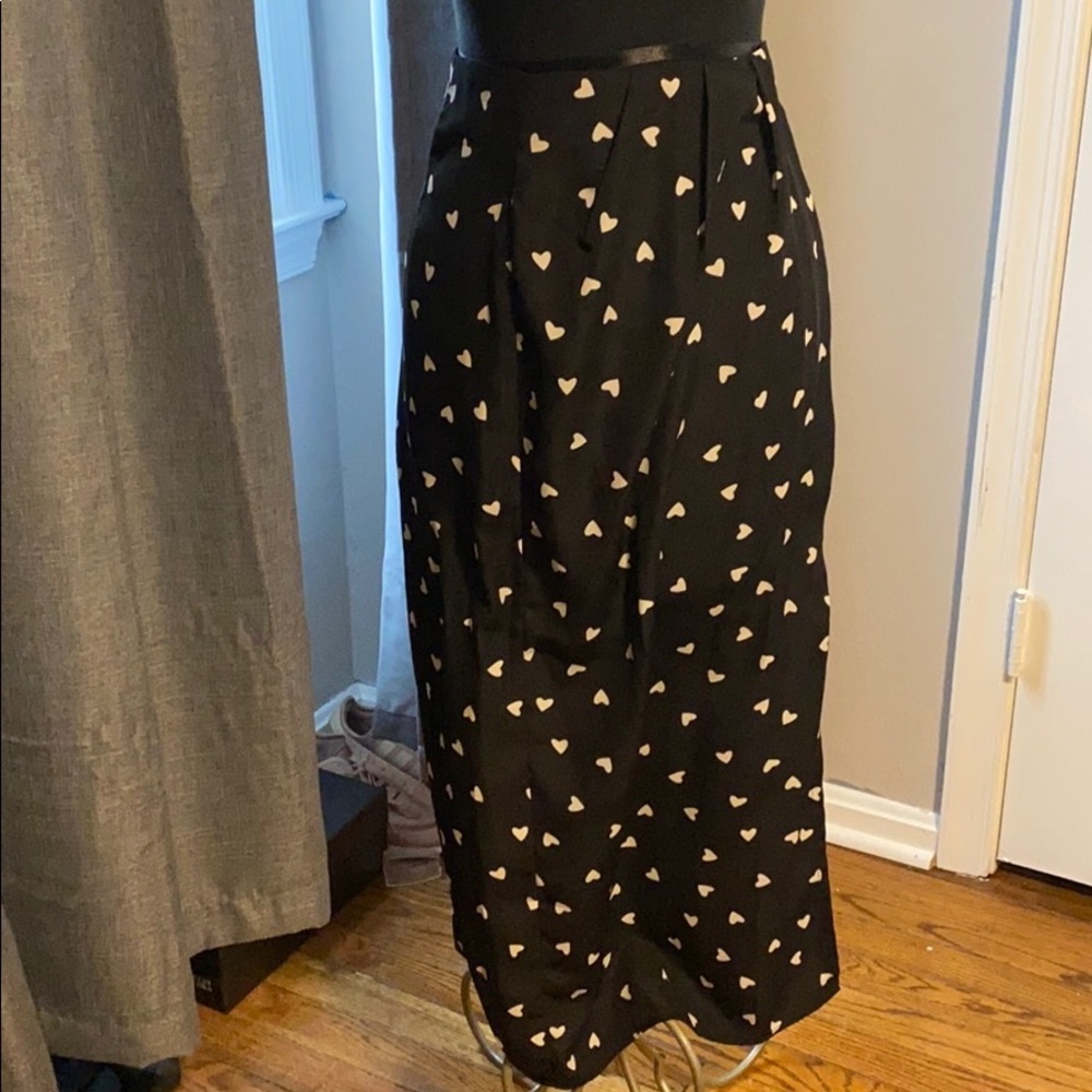 Nasty gal mini heart skirt with slit